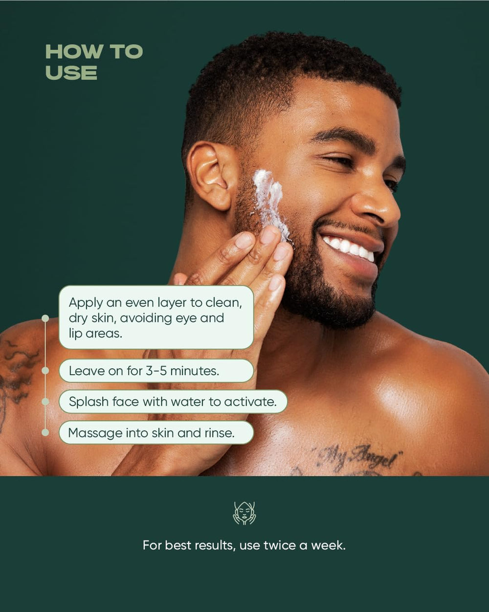 Buttah Tea Tree Aloe Scrub packaging emphasizes a Black-owned skincare brand aesthetic.