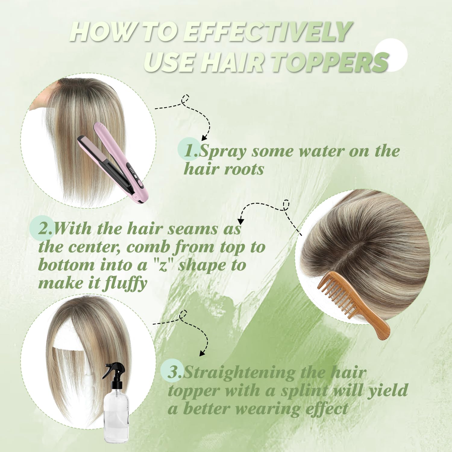 BUTYWAY ombre light brown with blond topper blends color seamlessly.