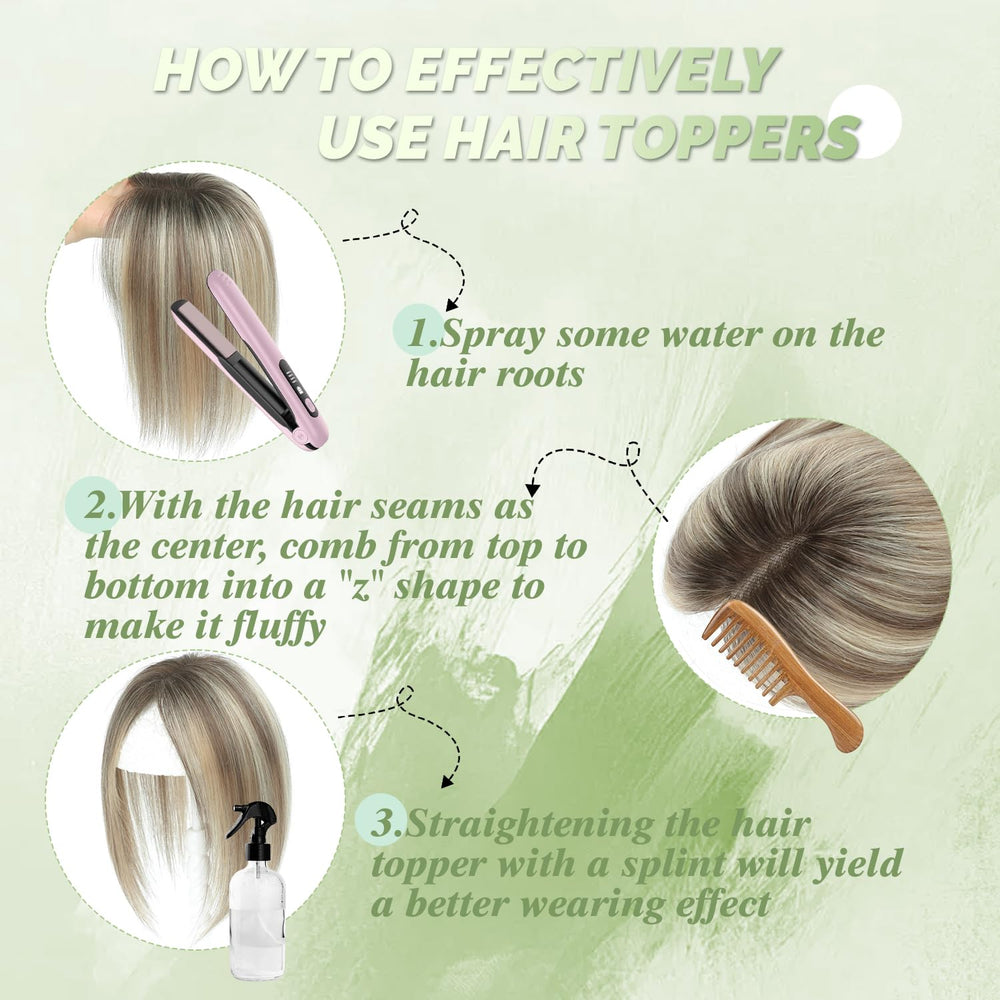 BUTYWAY ombre light brown with blond topper blends color seamlessly.