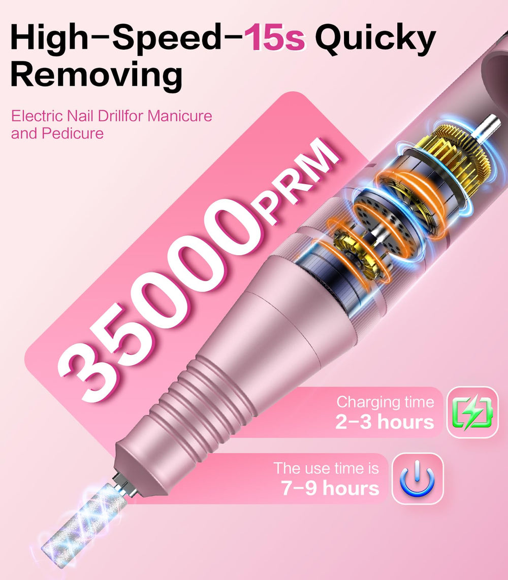 Buways 11-bit set enables buffing, shaping, polishing, and cuticle care.