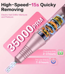 Buways 11-bit set enables buffing, shaping, polishing, and cuticle care.