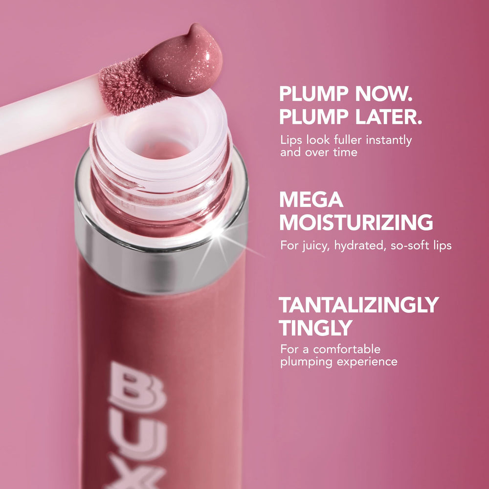 Buxom Blushing Margarita influence demonstrates hydration and fuller appearance via hyaluronic boost.