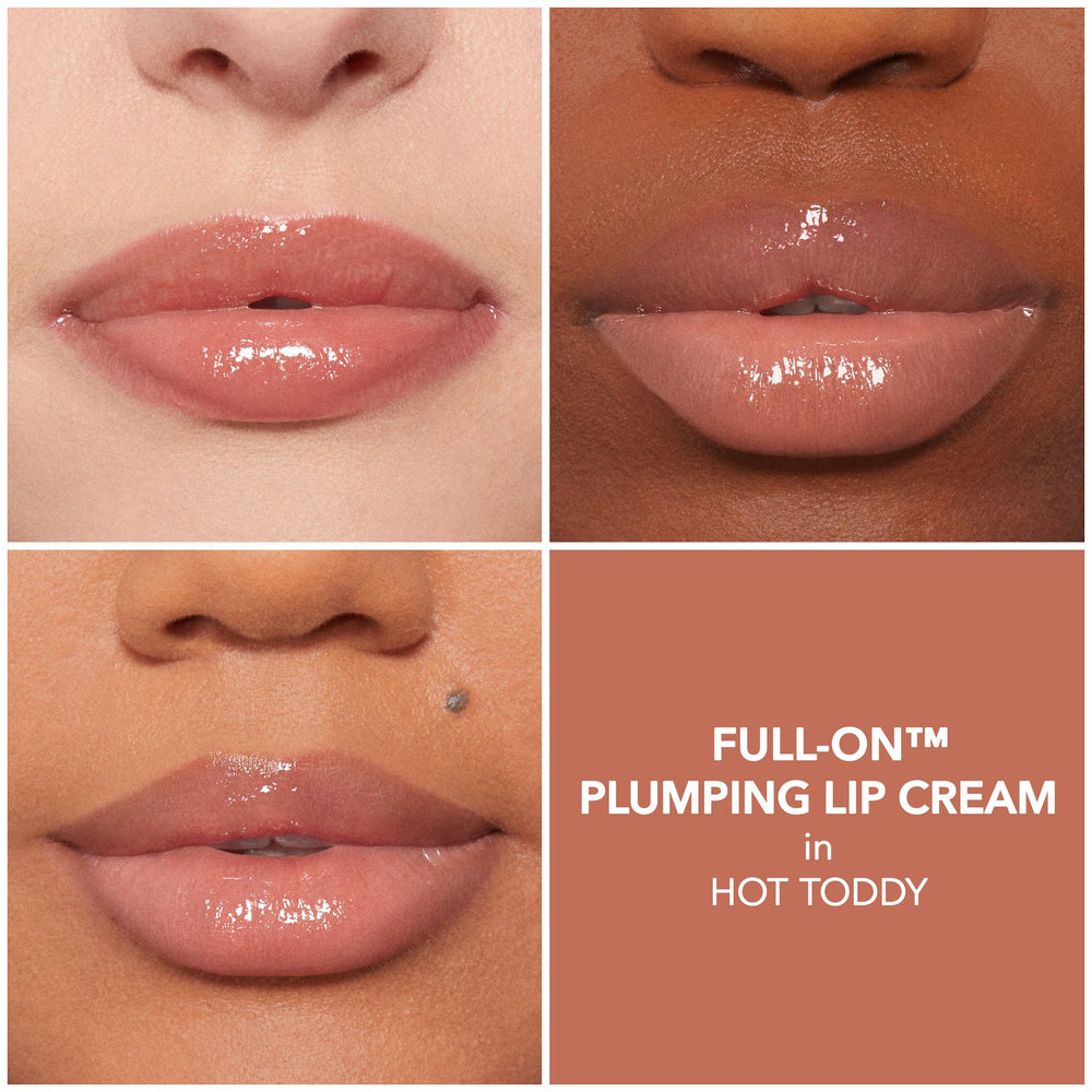 Buxom Hot Toddy swatch reveals creamy, shimmer-free color and subtle depth.
