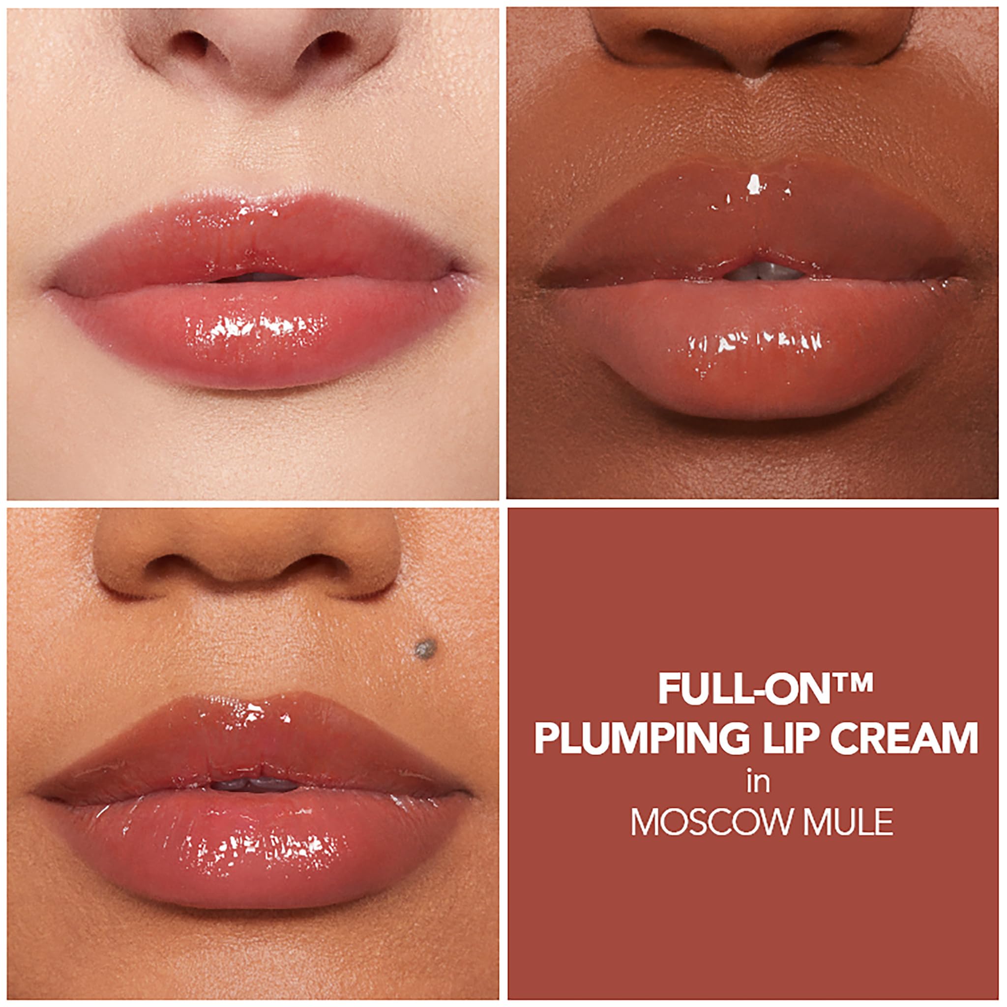 Buxom Moscow Mule tube close-up reveals creamy non-shimmer color