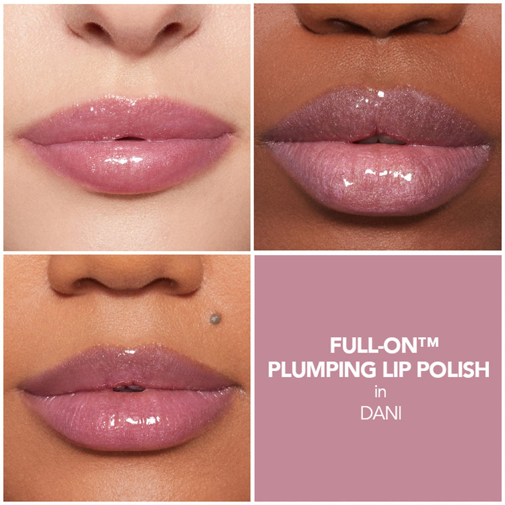 Buxom Dani swatches reveal bold color and pearlescent shimmer for statement lips.