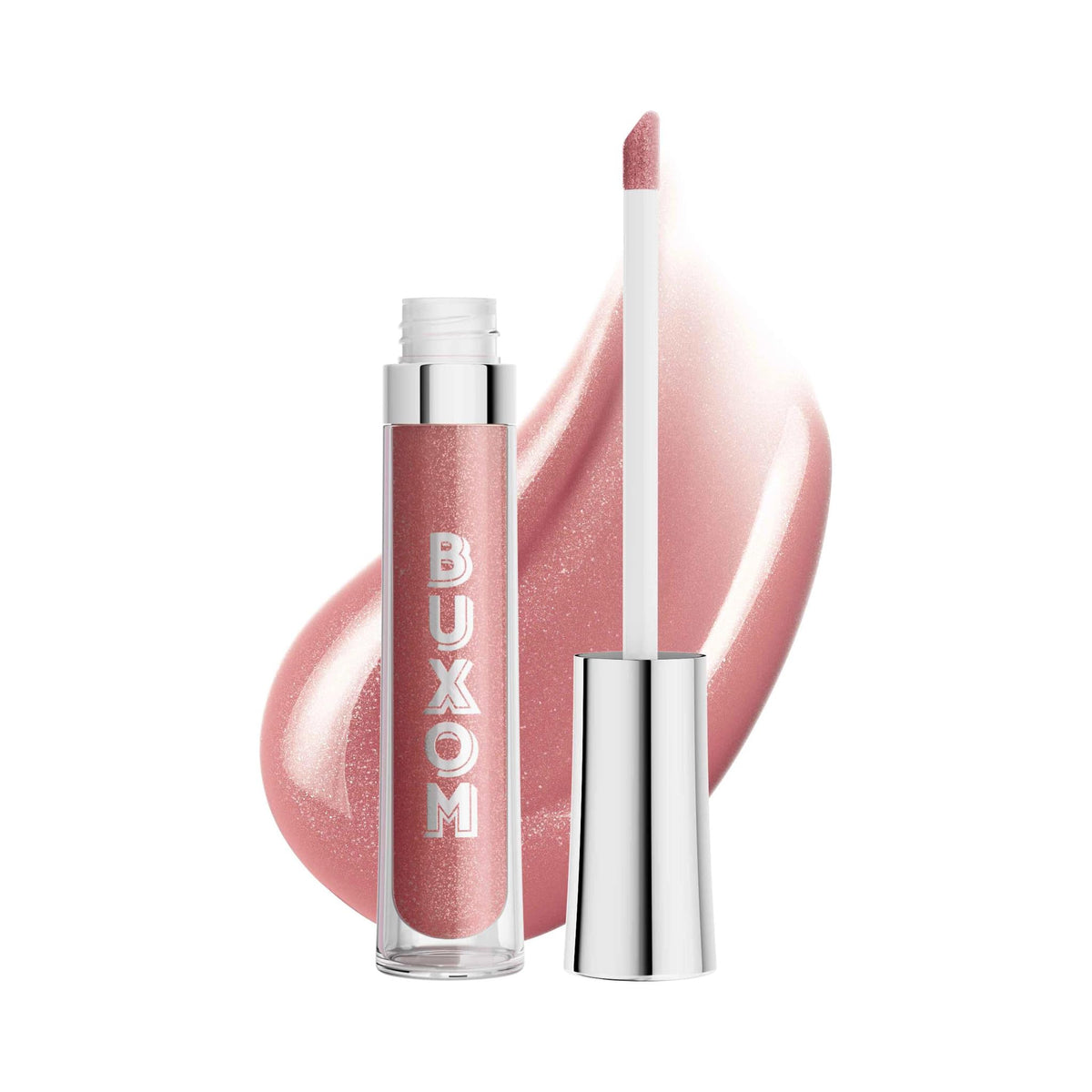 Buxom Full-On Lip Polish Sugar bottle shot for radiant shine and plumped-looking lips.
