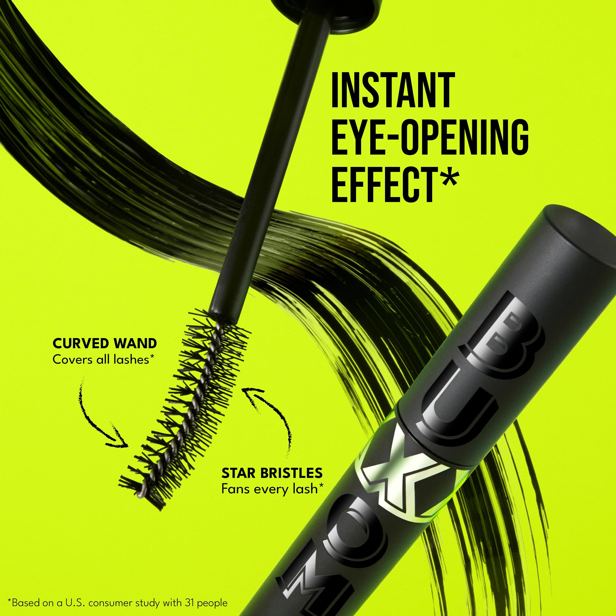 Buxom Lash Xtension Lift Mascara hydration from peptide complex and oils.