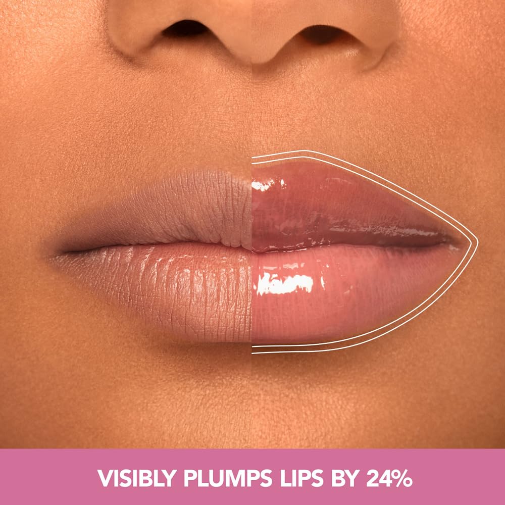 Buxom Plump Shot boosts circulation for a naturally flushed lip look