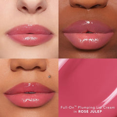 Buxom Plump Shot Peptides Lip Serum cooling tingling promises a plump look.