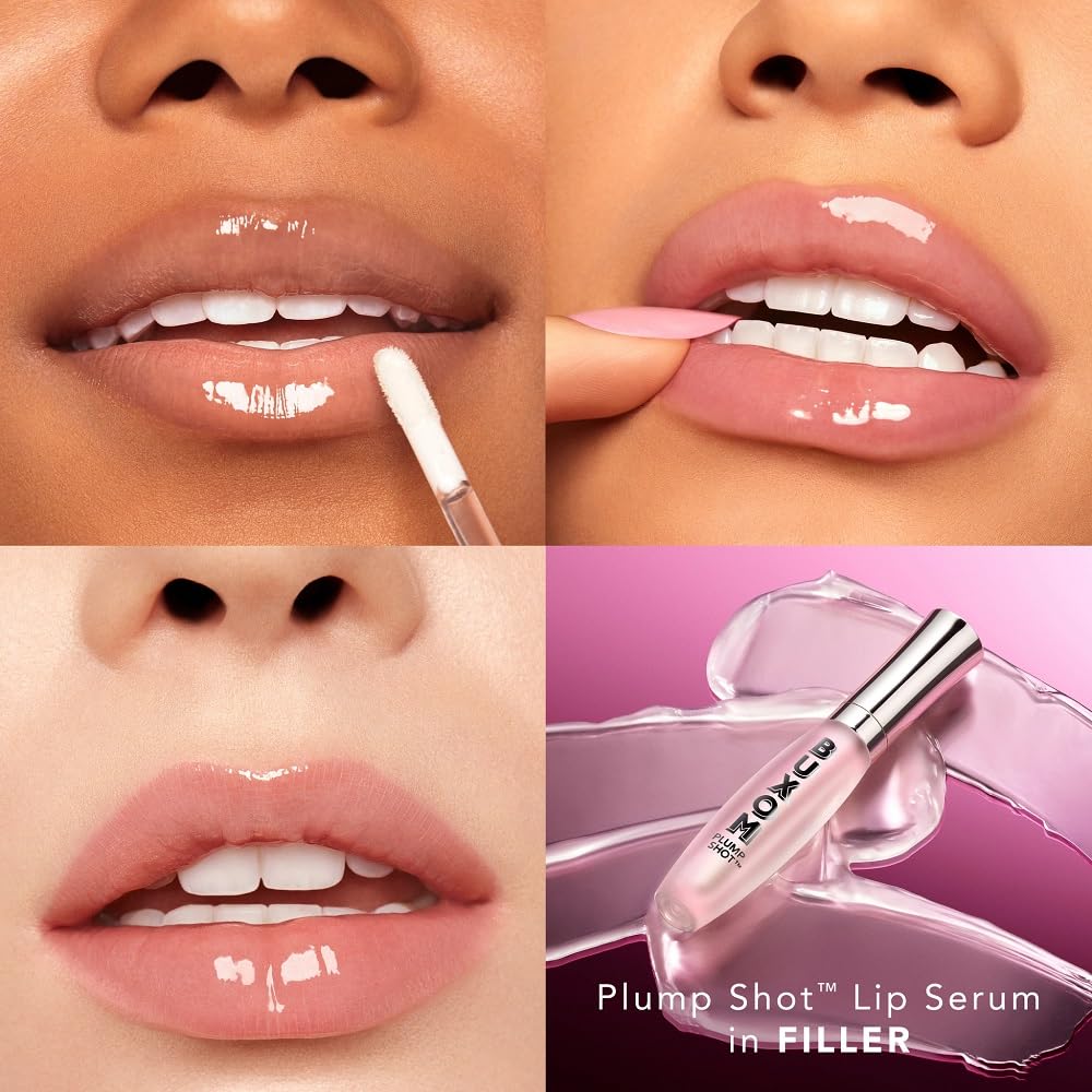 Buxom Plump Shot Peptides Lip Serum peptide-rich formula supports lip appearance.