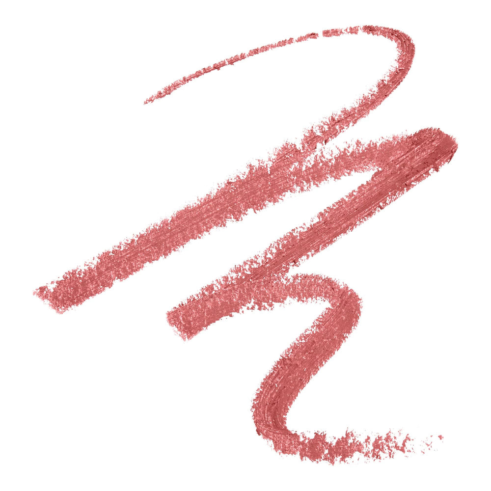 BUXOM Power Line Plumping Lip Liner Rich Rose application brush blends color smoothly.