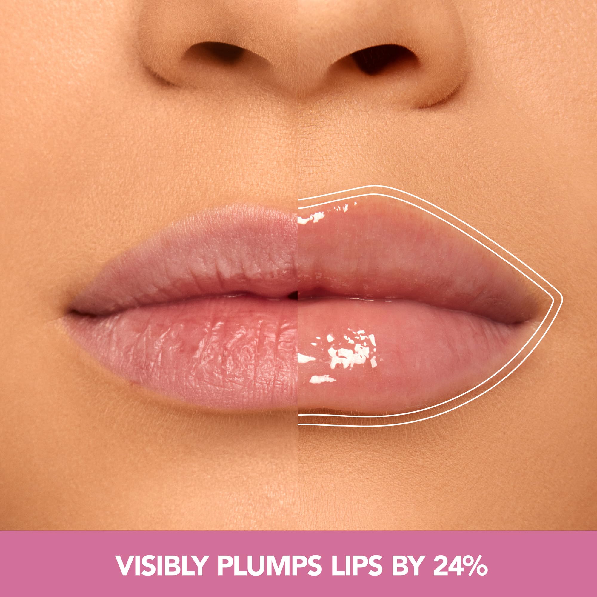 Buxom Full-On Lip Polish Sugar on lips for shimmering color.