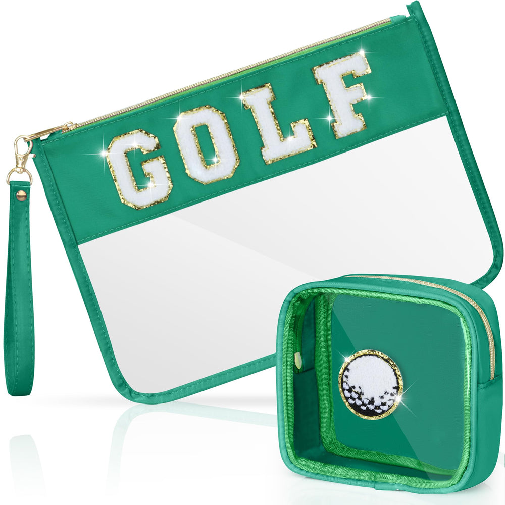 BuyCard clear PVC cosmetic pouch offers effortless visibility for organized travel makeup.