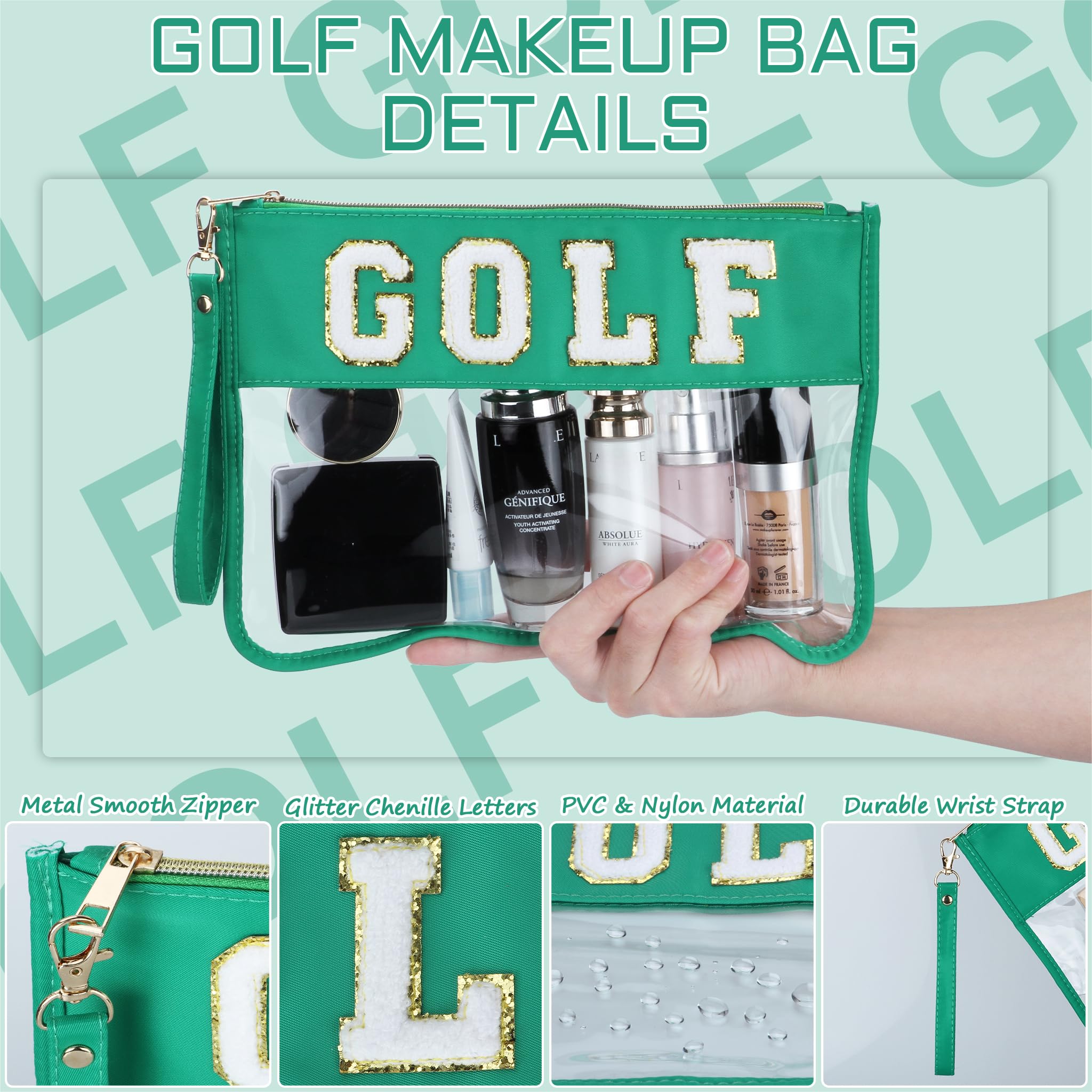 BuyCard golf ball design pouch ideal for keeping small gear organized.