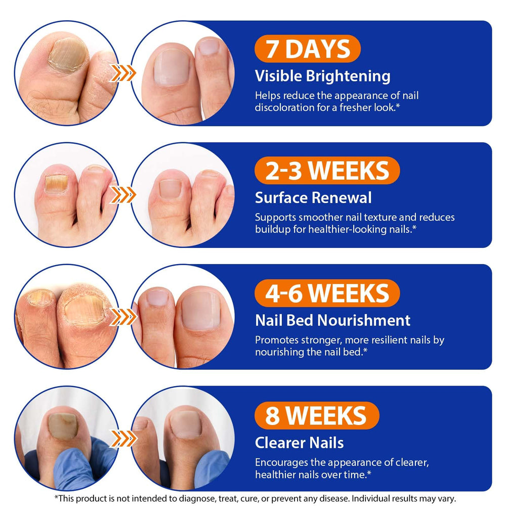 Easy-to-apply toenail patches simplify daily nail care routine.