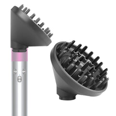 BVACUMHEAD upgraded diffuser attachment on Dyson Airwrap for even diffusion.