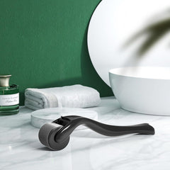 Bvcalacrity beard-roller in use shows easy at-home facial hair grooming.