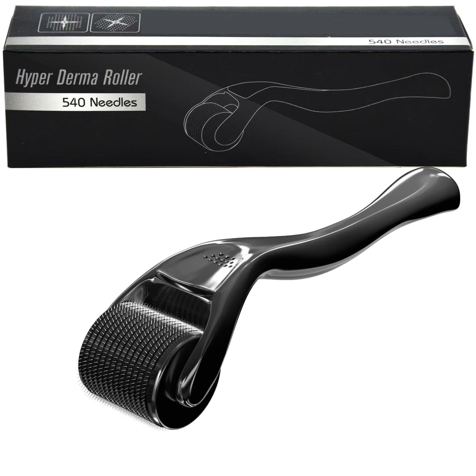 Bvcalacrity microneedling roller front view for precise at-home beard and skin care.