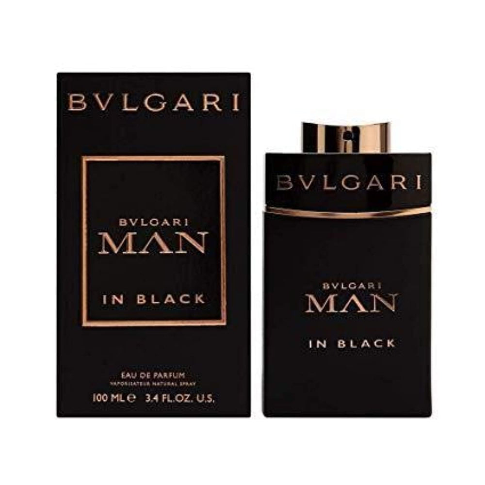 BVLGARI Man in Black cap detail showing luxury branding.