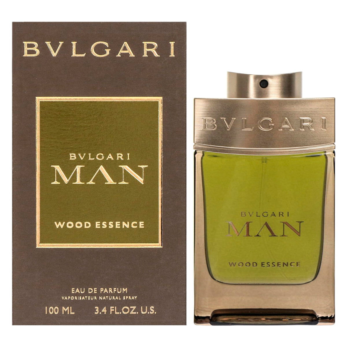 BVLGARI Man Wood Essence bottle highlighting woody notes for daily wear.
