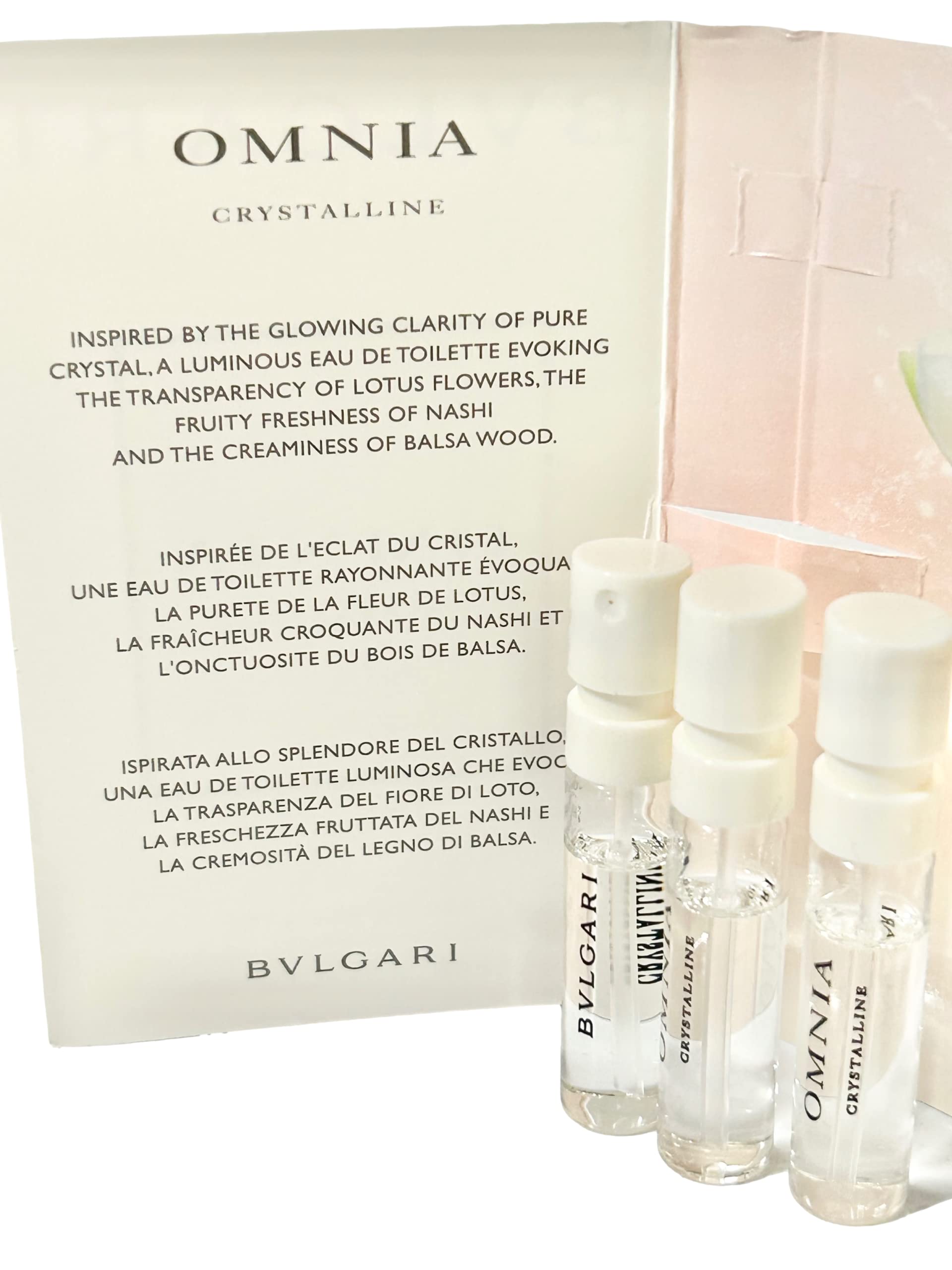 BVLGARI Omnia Crystalline perfume-application snapshot suggests easy application and refined scent.