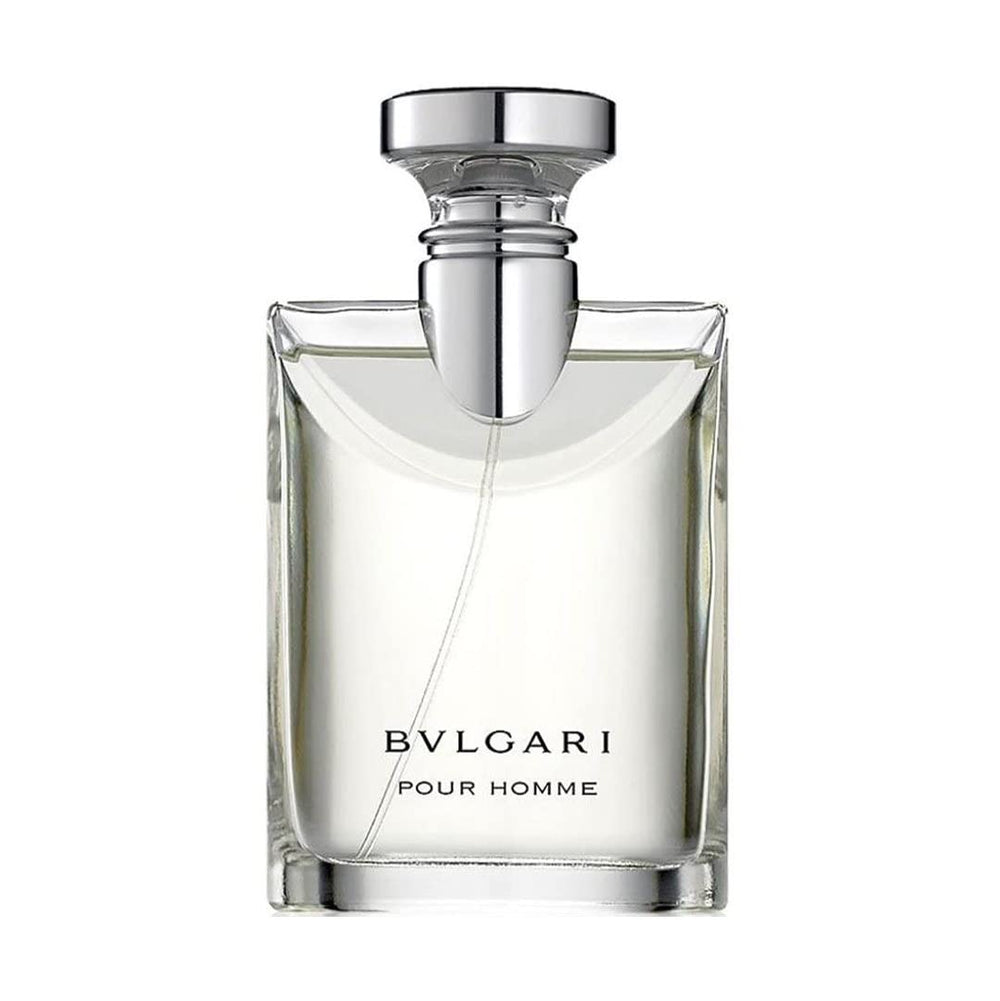 BVLGARI Pour Homme bottle closeup showing elegant design for confident daily wear and lasting sillage