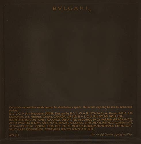 BVLGARI Splendida Jasmin Noir base highlights patchouli and tonka for depth.