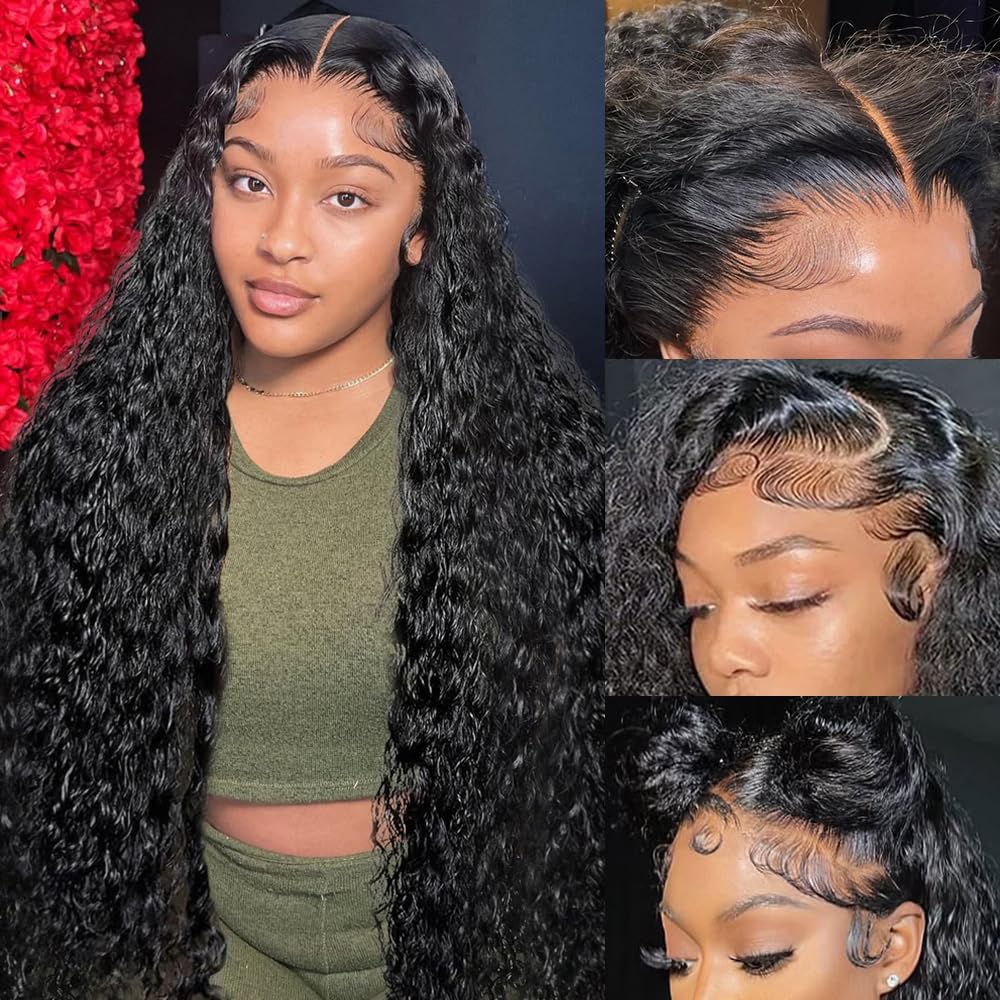 BWDWST 32-inch deep wave lace-front wig with natural look and full waves.