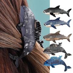 BWESOO animal-shape blue hair clip side view for versatile updos