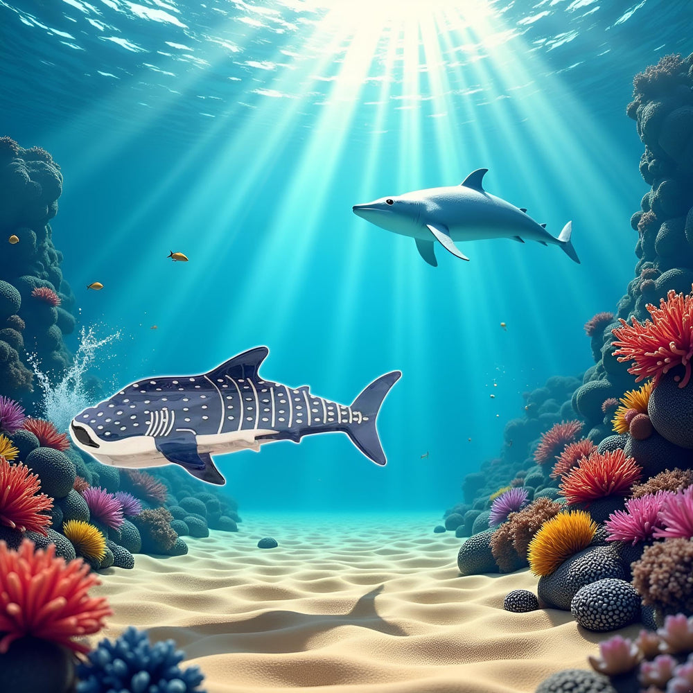 BWESOO whale-shark clip fashion shot suggests playful versatility