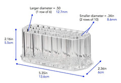 BY ALEGORY 26-slot display shows 20 regular and 6 jumbo liners for versatile storage