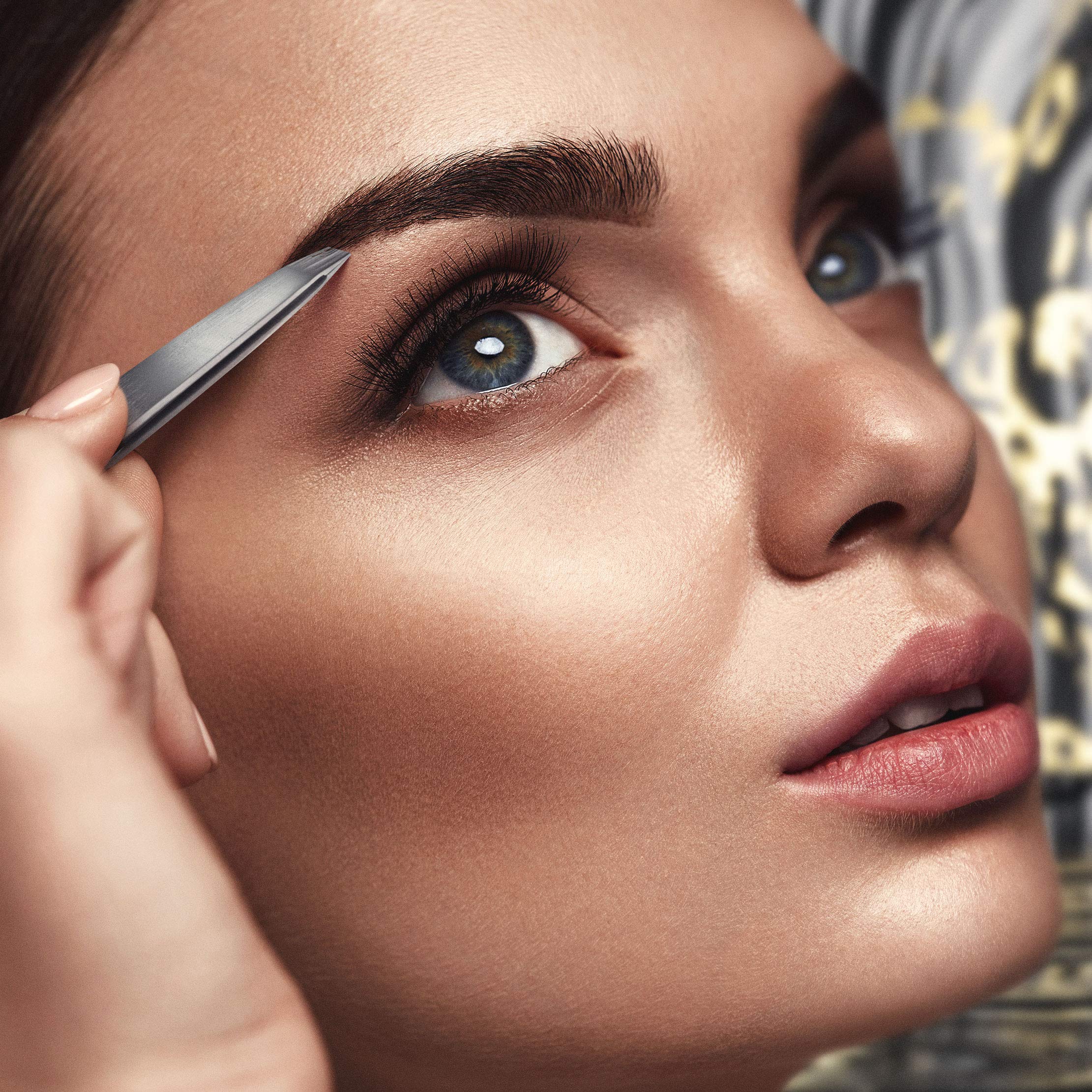 By MILLY hammer forged high carbon stainless steel tweezers for durability
