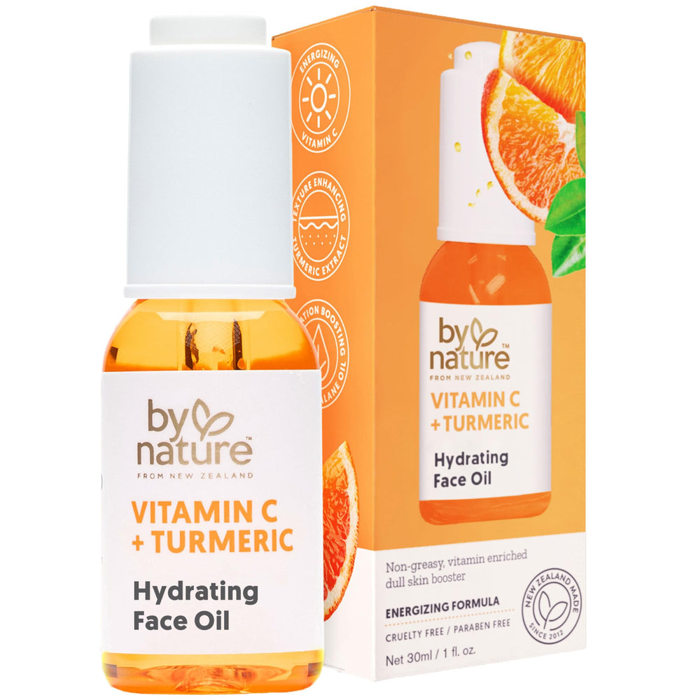 By Nature Brightening Hydrating Face Oil bottle for non-greasy hydration and glow