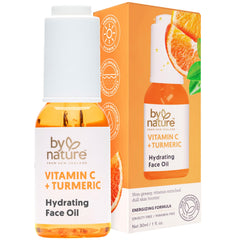 By Nature Brightening Hydrating Face Oil bottle for non-greasy hydration and glow