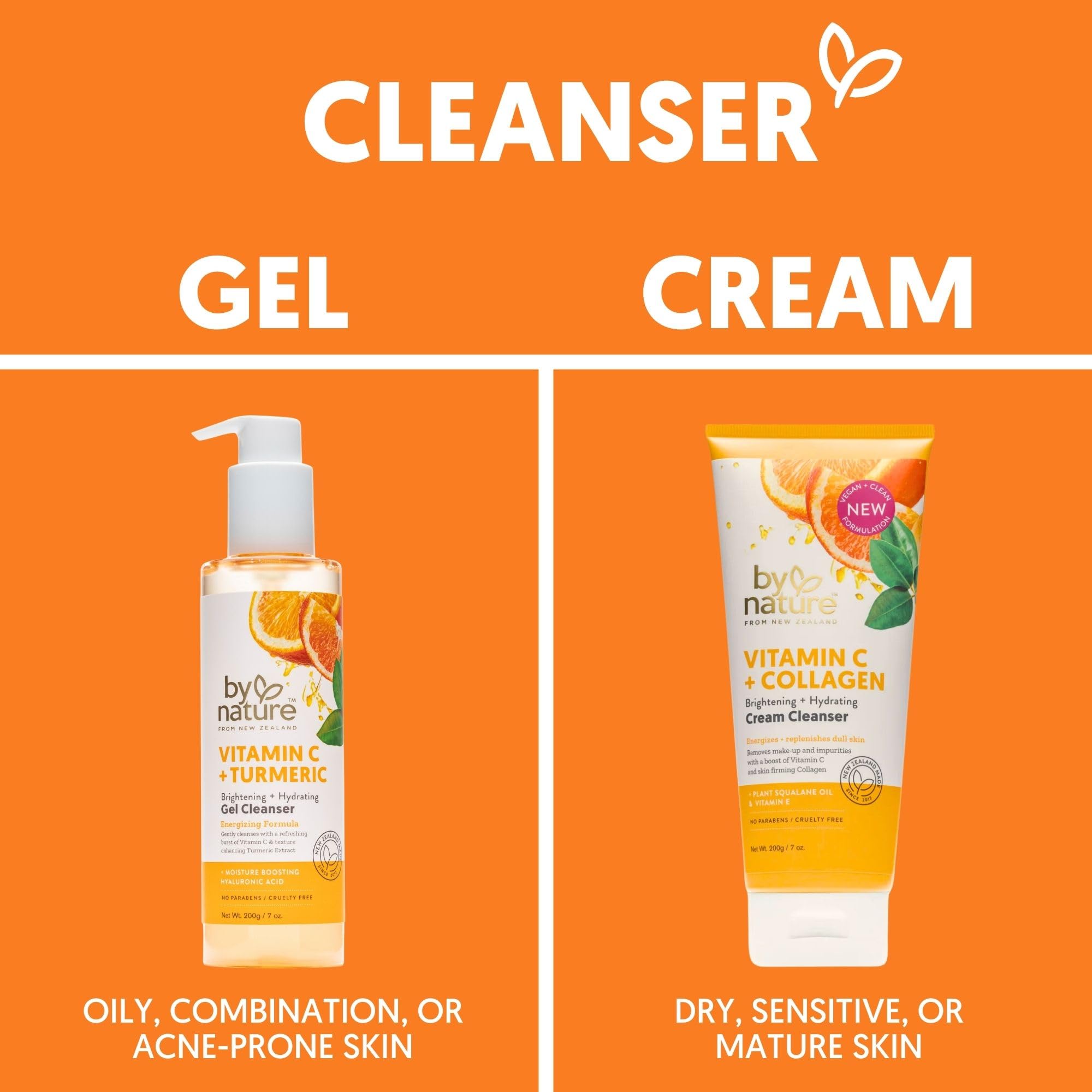 By Nature Daily routine image suggests prep for toner, serum, and moisturizer.