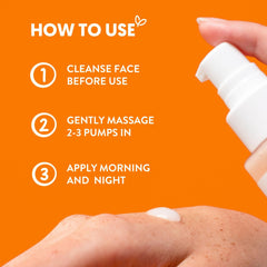 By Nature hand-application image illustrating quick absorption and smooth skin feel