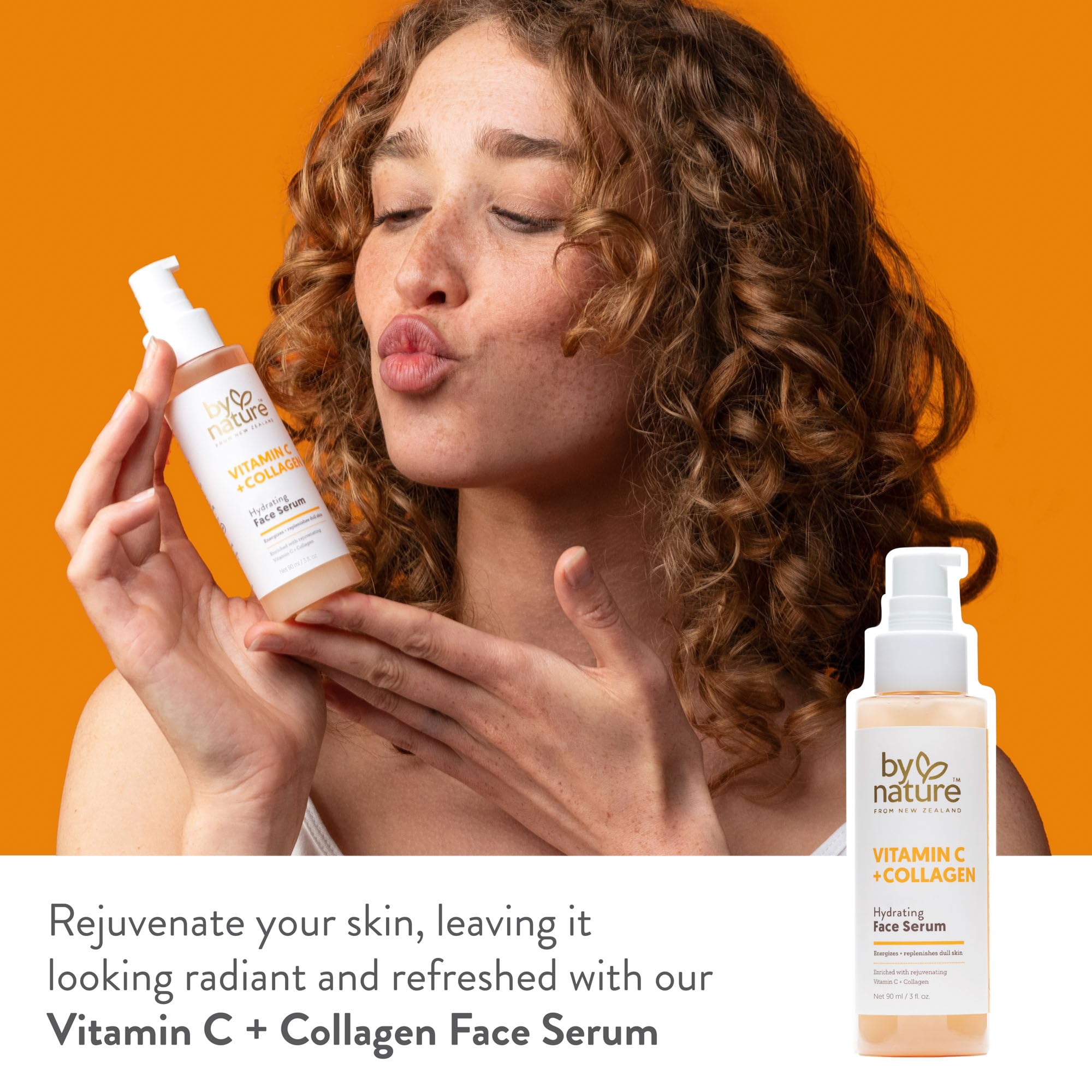 By Nature serum texture closeup highlighting lightweight, non-greasy finish