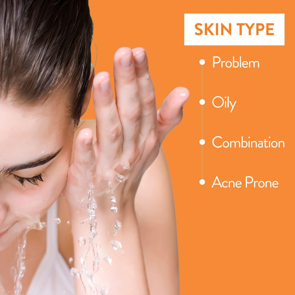 By Nature Vitamin C Turmeric Gel Cleanser foam lather demonstrates light, oil-control cleansing.