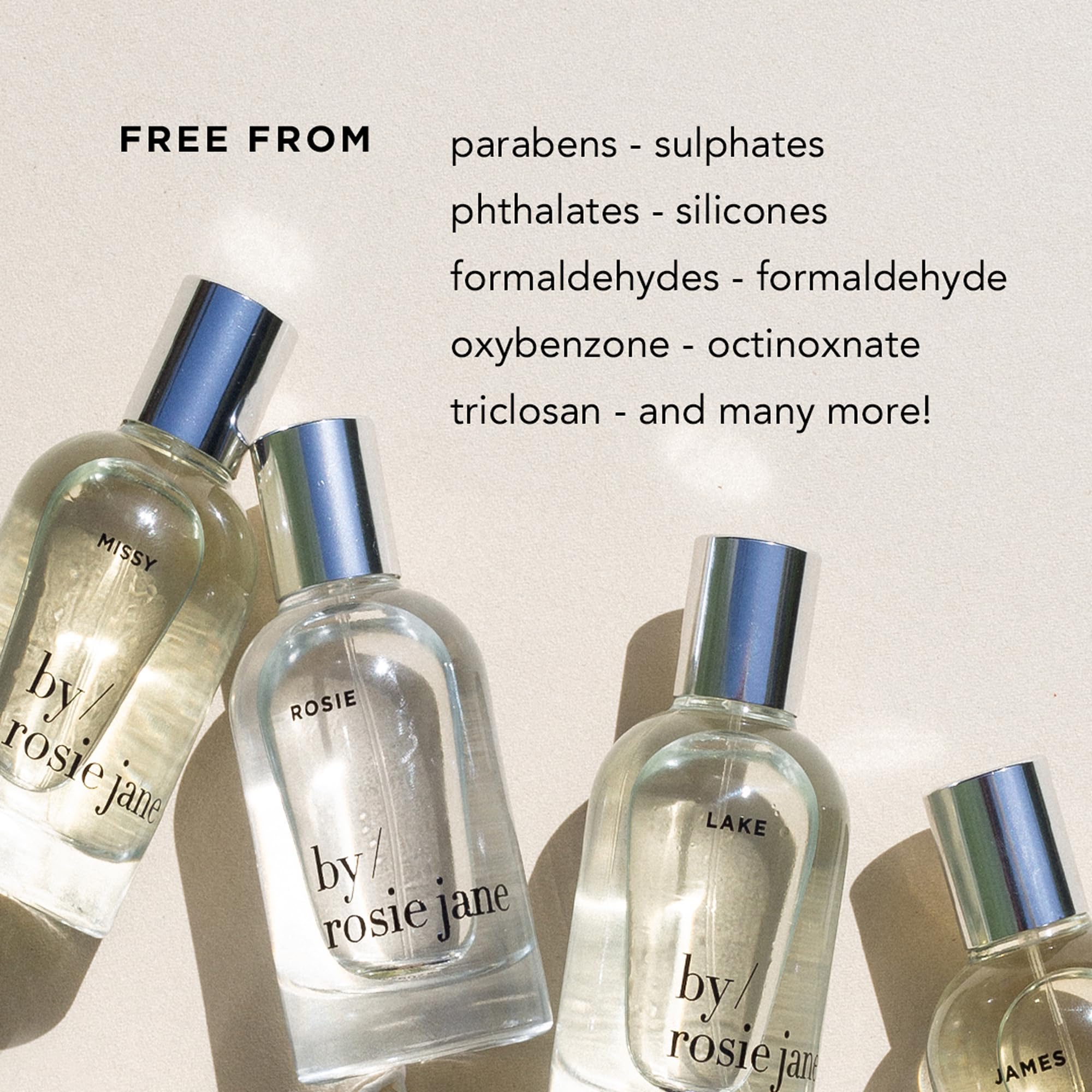By Rosie Jane Rosie middle notes rose oil, soft floral heart for intimate moments.