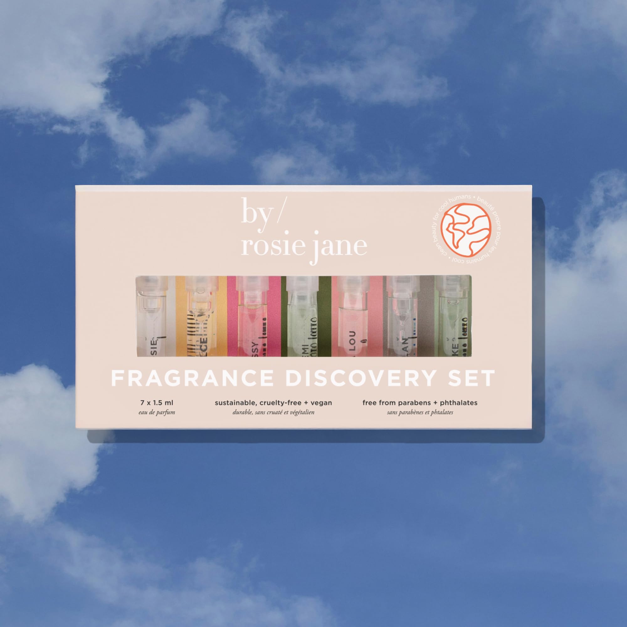 By Rosie Jane Discovery Set gift-ready presentation suggesting thoughtful fragrance discovery.