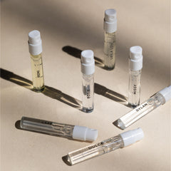 By Rosie Jane Discovery Set travel case ready for on-the-go fragrance testing.