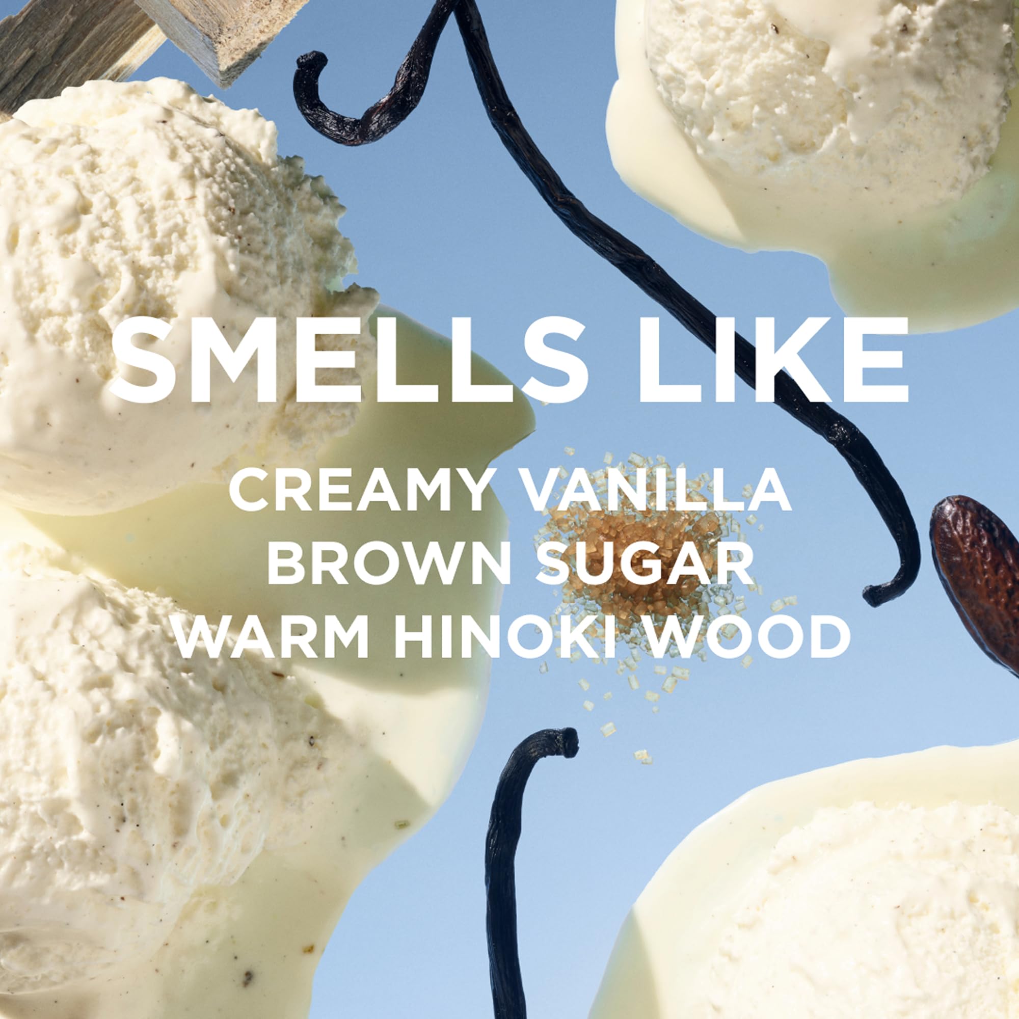 By Rosie Jane Dulce vanilla brown sugar top notes evoke upbeat mood.