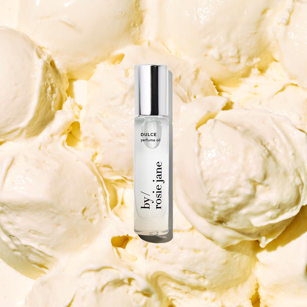 By Rosie Jane Dulce vanilla flower dulce de leche middle notes creamy nuance.