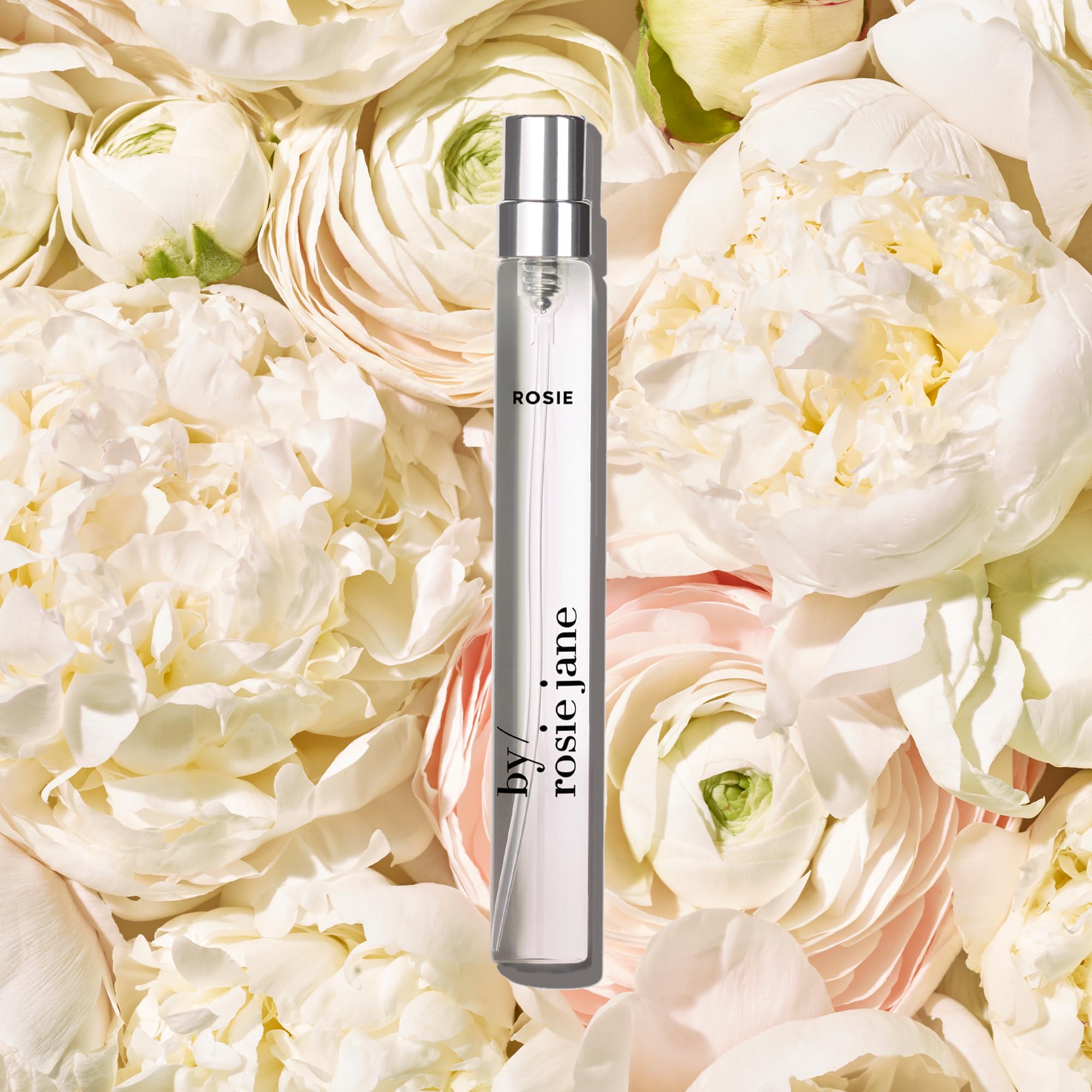 By Rosie Jane travel perfume spray white-musk profile delivers long-lasting, clean elegance on skin.