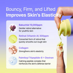 BY WISHTREND Vitamin A-mazing Bakuchiol Night Cream pump bottle ready for easy nightly skincare routine.