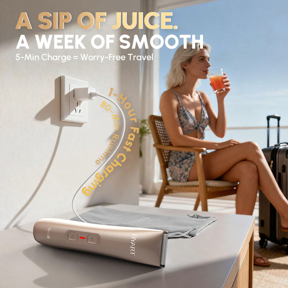BYART compact-travel-case keeps the shaver organized during trips.