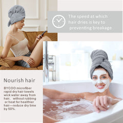 BYCOO twist-secure wrap keeps hair in place