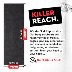 Bye Bye Loofah durable stitch nylon mesh demonstrates long-lasting quality