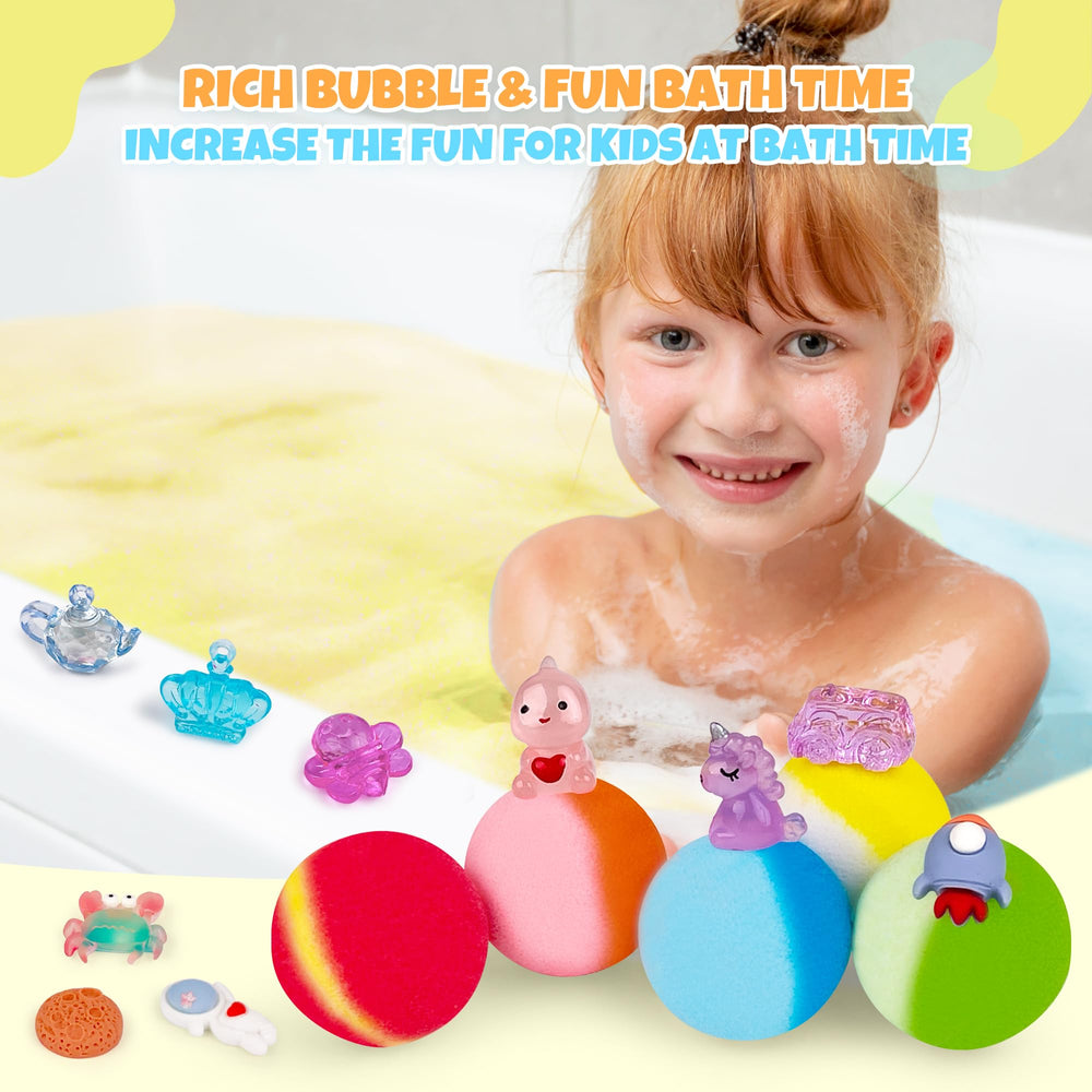 BYGGVIR bath bombs display 8 scents for varied bath experiences