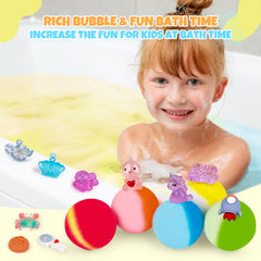 BYGGVIR bath bombs display 8 scents for varied bath experiences